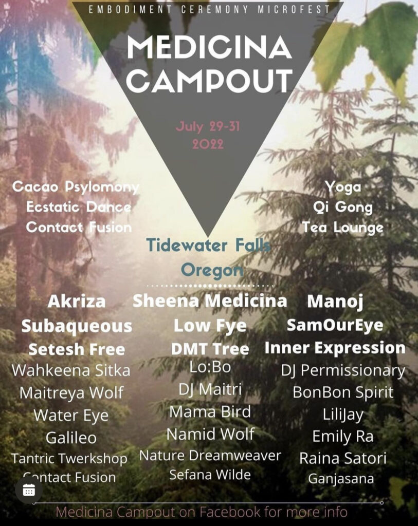 Medicina Campout, Tidewater, OR 